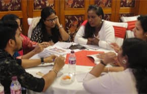 ‘Educators AbhiPrerna -Network of special educator from partner organisations engaged in group discussion during National Conclave